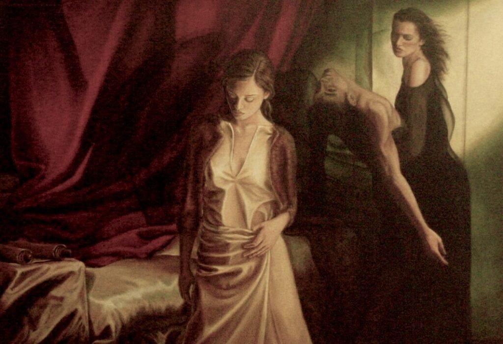 Colección: Equilibrarte
Titulo: La muerte de Lázaro
Técnica: Óleo sobre tela
Medidas: 1,60 x 1,13 m
Año: 2002